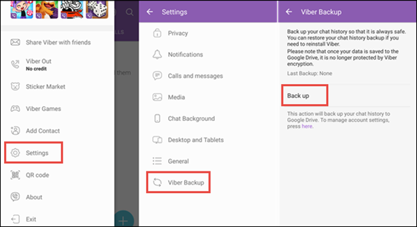 رسائل Viber الاحتياطية على iPhone 7/8 / X / 11