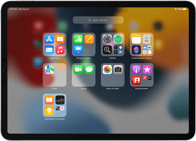 Como excluir um aplicativo no iPad usando a biblioteca de aplicativos