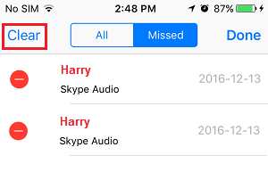 Clear Misssed Calls on iPhone to Permanently Delete iPhone History