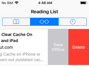 How to Clear Reading List on iPhone