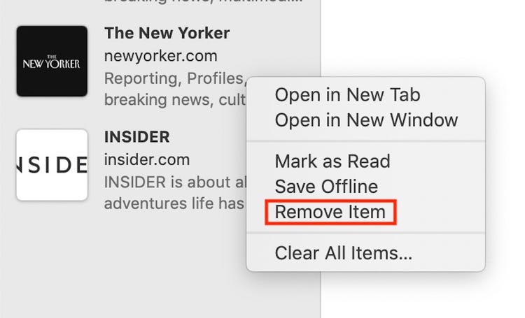 How to Clear Reading List Using macOS Device