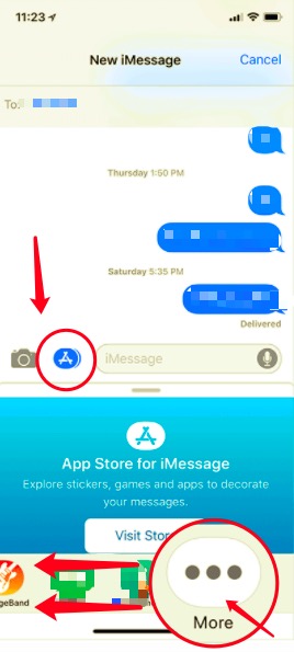 Ta bort iMessage-appen manuellt från din iPhone