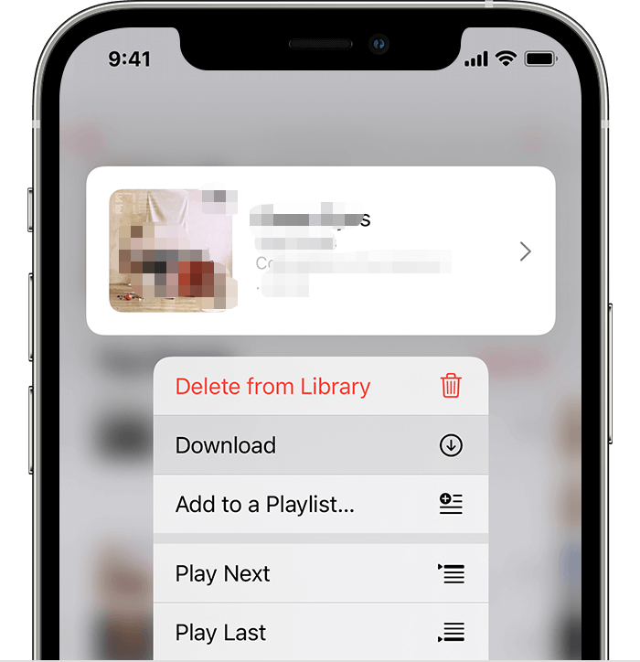 Apple Music 앱에서 노래를 삭제하는 방법