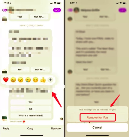 Delete Specific Facebook Messenger Messages