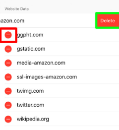 Erase Firefox Individual Site Search History on iPhone