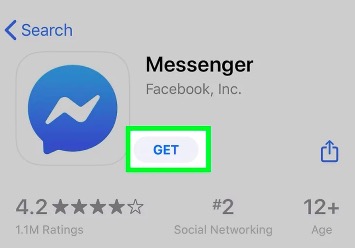 Instale o Messenger pela App Store