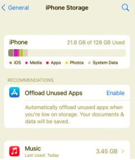 Manually Manage Space on iPhone
