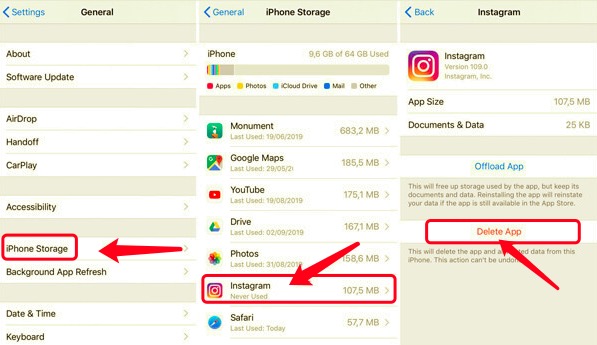Limpar o cache do Instagram no iPhone manualmente
