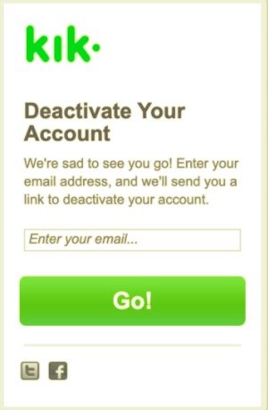 Temporarily Deactivate Your Kik Account