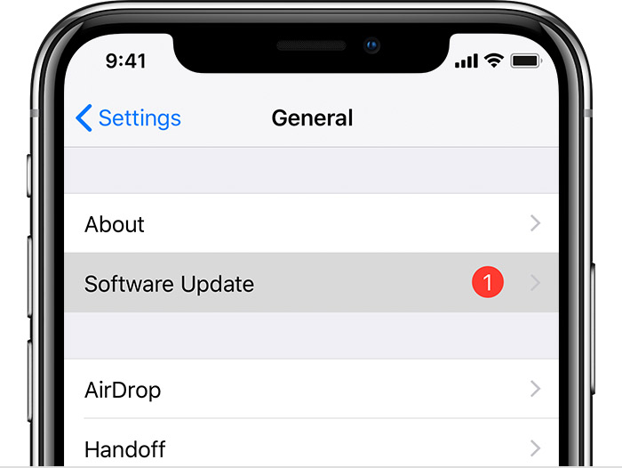 Uppdatera iOS-version när iCloud inte kan ta bort säkerhetskopia