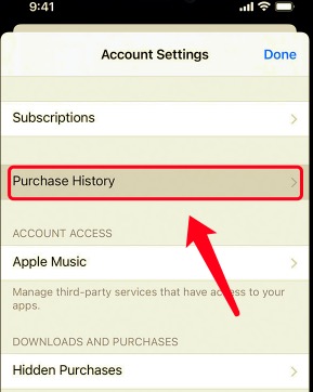 Como visualizar o histórico de downloads/compras do ID Apple