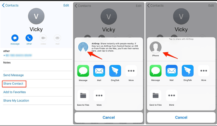 Airdrop을 통해 iPhone 연락처를 내보내는 방법(Mac)