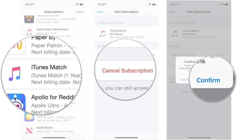 Inaktivera iTunes Match för att fixa Kan inte lägga till musik till iPhone