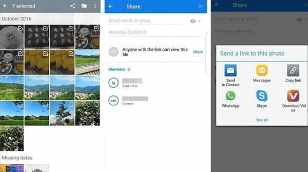 Dropbox를 사용하여 Samsung에서 iPhone으로 사진 전송