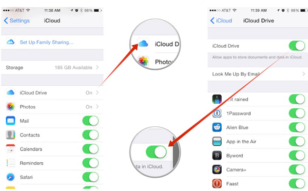 Överför filer till din iPhone med iCloud