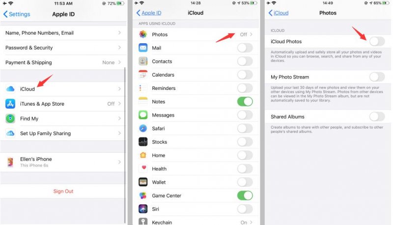 Turn On iCloud Photo Library