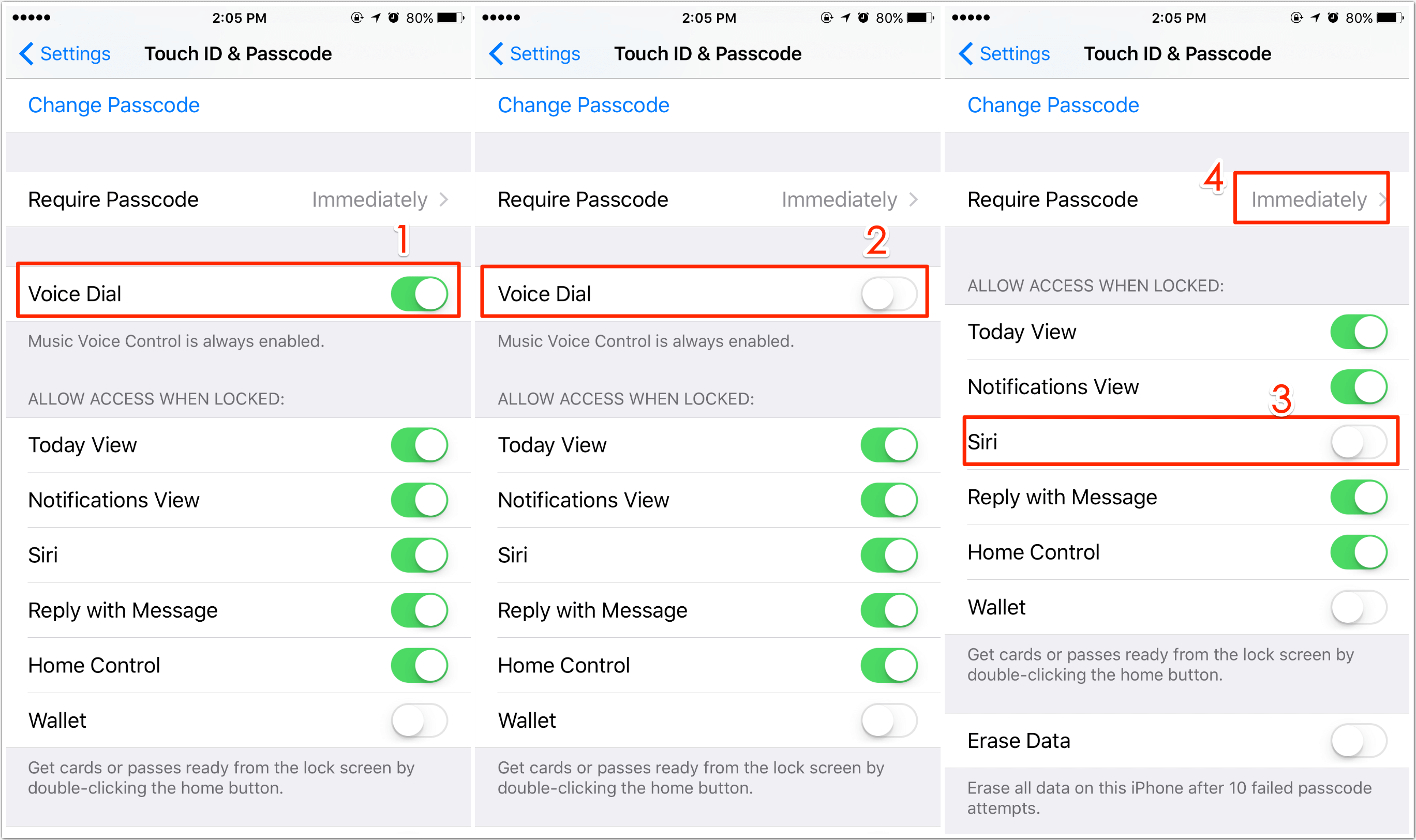 How do you turn off voice control