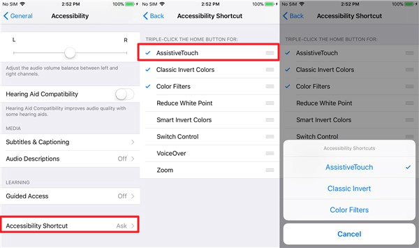 Create Custom Gestures on Assistive Touch