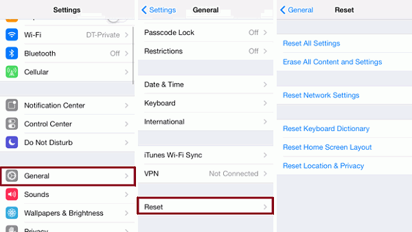 Iphone Reset All Settings