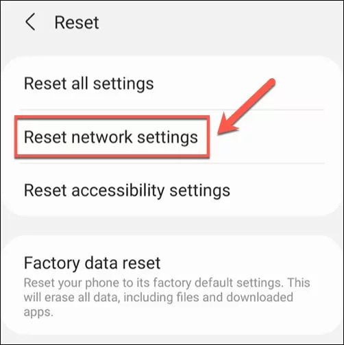 Reset Network Settings to Solve iMessage Doesnt Say Delivered