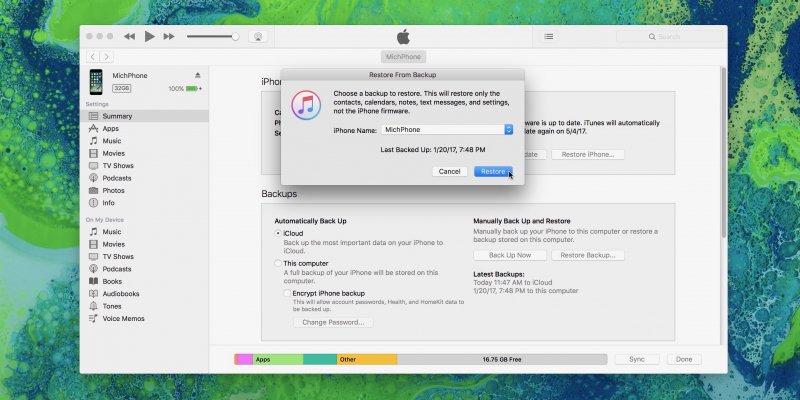 Corrigir erro O iTunes não pode restaurar o iPhone porque a senha estava incorreta