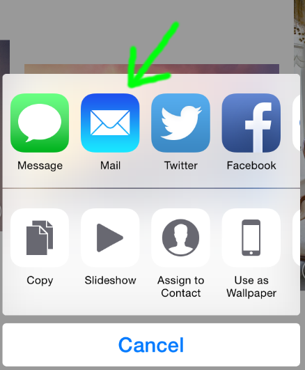 Få tillgång till iPhone-enhetsfoton på PC med e-post