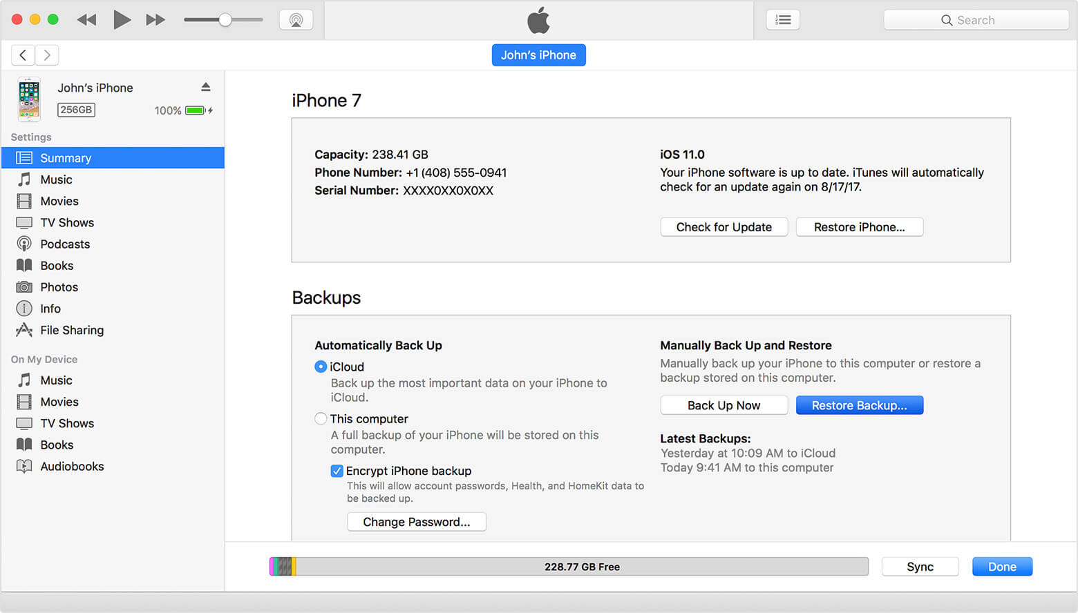 復元 -  iphone-via-itunes-backup