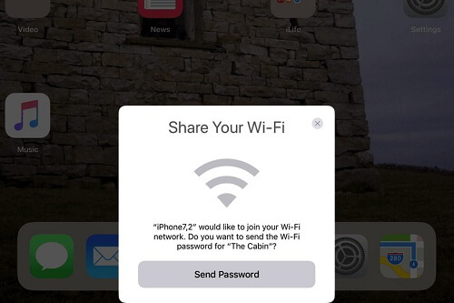 iPhone에서 Wi-Fi 공유