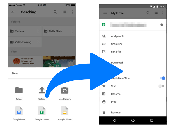 Transfer iPad Photos to Android via Google Drive