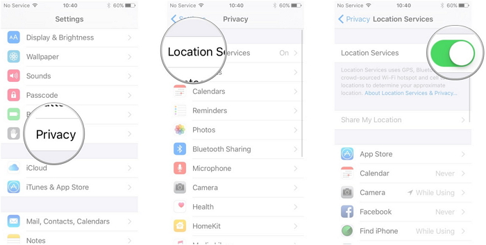 Turn On Location Services On Iphone