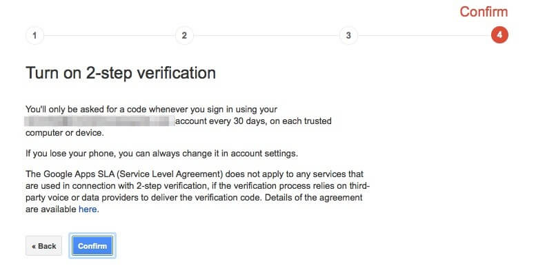 ativar a verificação no iOS