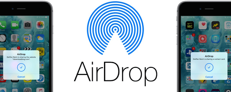 Dela ringsignalen genom AirDrop