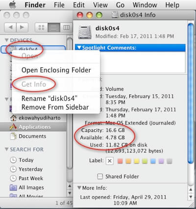 Check Available Disk Space Mac Os Finder