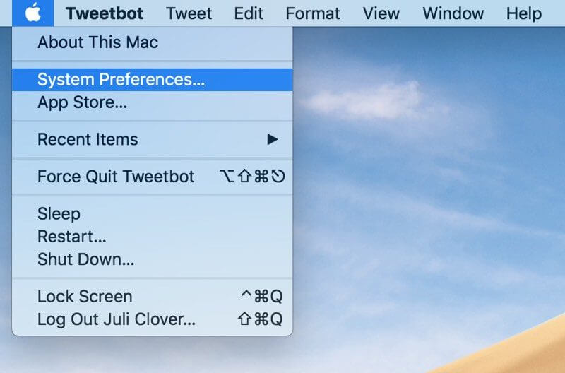 Enable Dark Mode Powermymac System Preferences