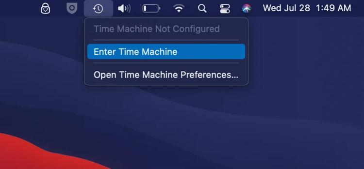 Time Machine을 사용하여 Mac 컴퓨터에서 사진 복구