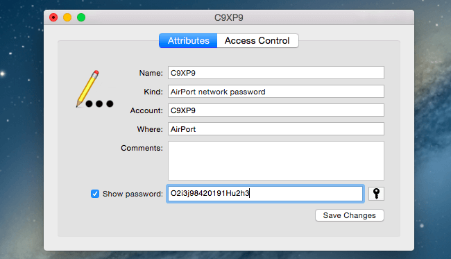 Keychain password for mac