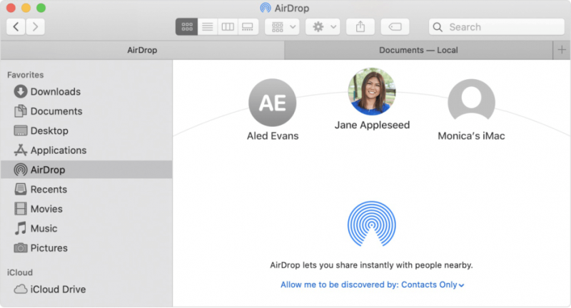 Transférer des photos de Mac vers iPad via AirDrop