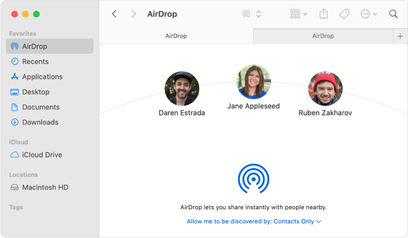 Fotos AirDrop para iPhone