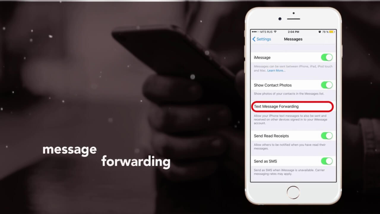 Set Up Text Message Forwarding on iPhone