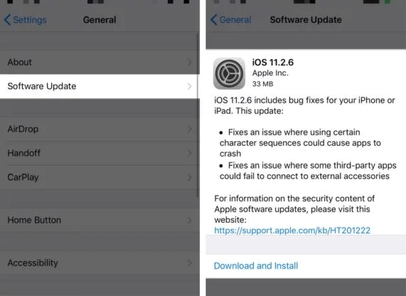 Update Ios