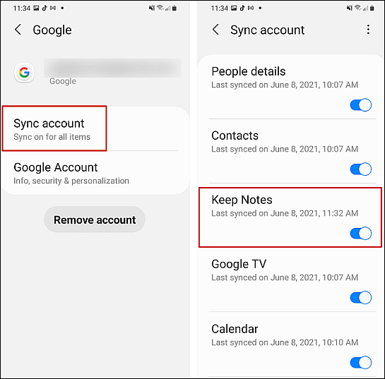 Överför anteckningar från Android till iPhone med Google Keep