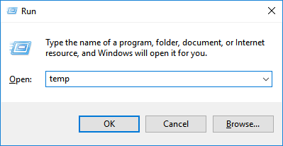 Remove Your Temp Folder To Fix When Windows 10 Movies And TV App Not Working
