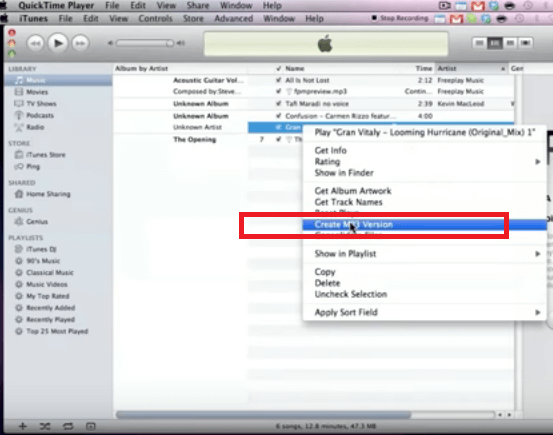 Convert AIF to MP3 Using iTunes