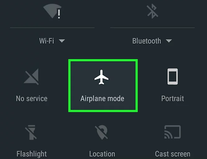 Turn on The Airplane Mode of Your Devices