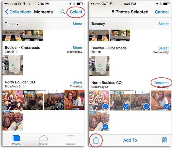 Select the Pictures That You Want to Copy Or Transfer from Your iPhone to Your iPad Device.