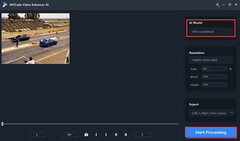 Improve Video Resolution Using AVCLab Video Enhancer AI