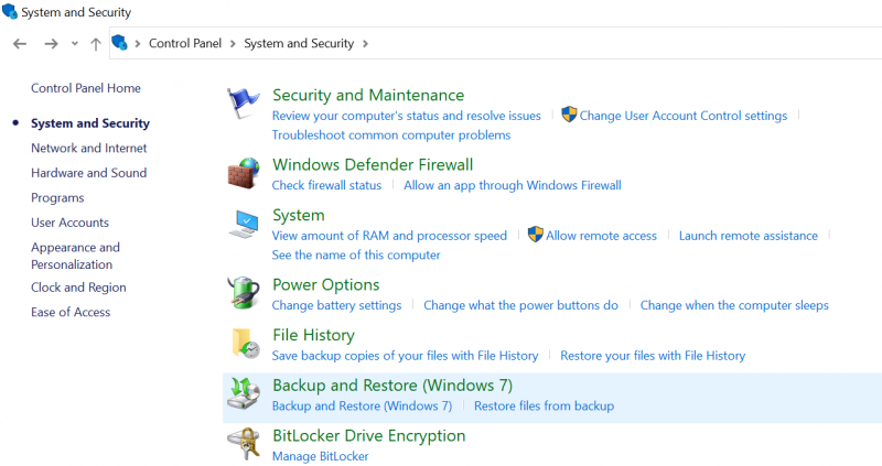 Use Windows Backup & Restore to Undelete Windows 7