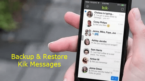 Copia de seguridad de restauración de mensajes Kik