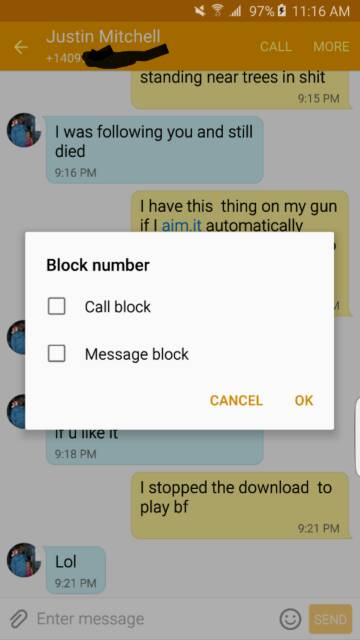 Block Text Messages on Samsung Using Verizon