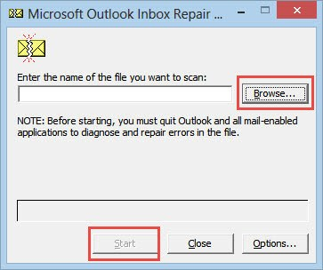 Fixa din PST-fil för att åtgärda felet att Outlook inte svarar